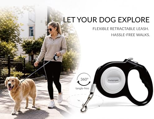 10 Ft Retractable Dog Leash for Small Dogs & Medium Dogs - Image 3