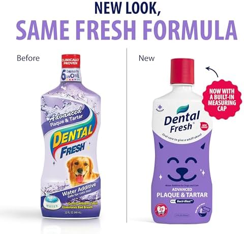 Dental Fresh Advanced Plaque & Tartar Water Additive for Dogs & Cats, 17 oz - Image 2