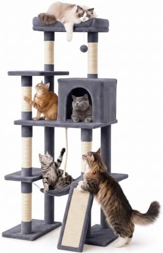 DUMOS Large 63in Cat Tree Tower with Scratching Posts, Indoor Cats Use by DumosLifestyle
