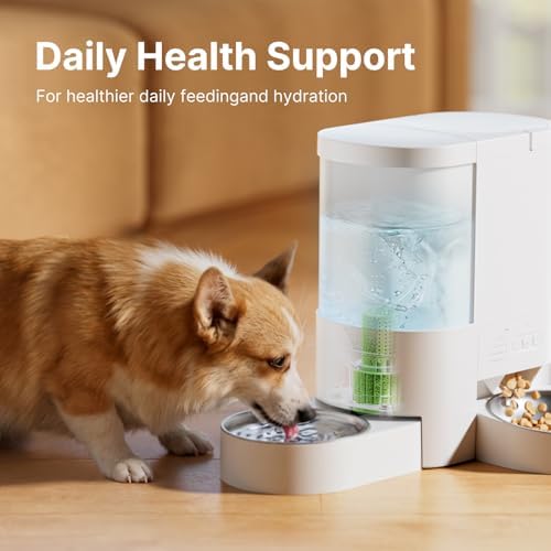 3 Pcs Cat Water Fountain Filters, Automatic Cat Feeders Replacement Filter for 2 in 1 Cats Food and Water Dispenser, Pet Water Dispenser Filters Replacement for DU-F13, DU-F03, Auto Pet Feeder - Image 2