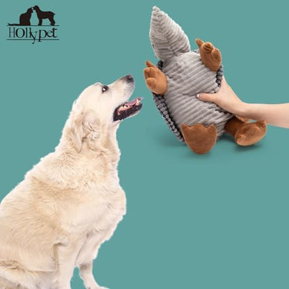 Hollypet Armadillo Squeaky Dog Toys for Medium Large Dogs, 10" - Image 5