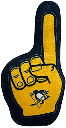 NHL PITTSBURGH PENGUINS Plush Cat Toys Set of 3 - Jersey, Hockey Puck & #1 Fan Cat Toys filled with Fresh Catnip. Team Logo - Image 4