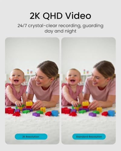 youkey 2K Indoor Secuirty Camera, 360° View Baby Monitor, Pet/Dog Camera - Image 3