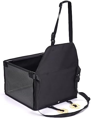 GENORTH Dog Car Seats for Small and Medium Dogs,Portable Puppy/Pet Car Booster Seat with Clip-On Leash and Mesh Window for Pet Up to 20 lbs - Image 2