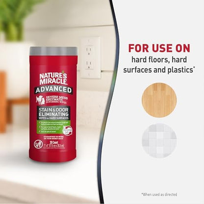 Nature's Miracle Advanced Pet Stain & Odor Eliminating Wipes, 30 Count - Image 6