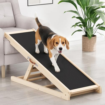 Dog Ramp for Couch, Adjustable Height Ramps for Pets to Get on Bed by XXBEN
