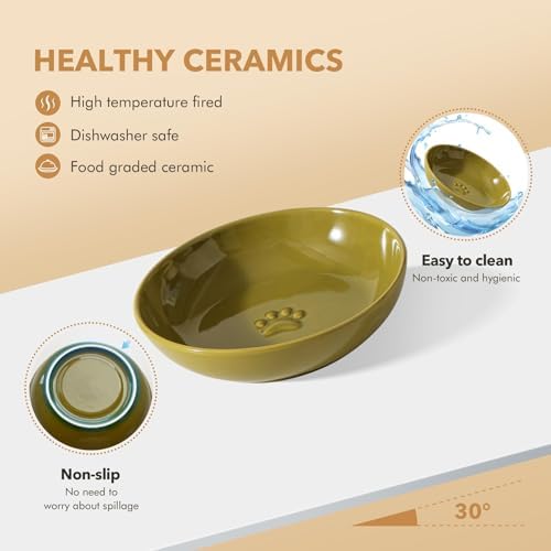Havniva Ceramic Cat Bowls, Cat Food Bowls Whisker Friendly - Image 3