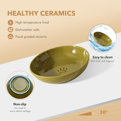 Havniva Ceramic Cat Bowls, Cat Food Bowls Whisker Friendly - Image 3