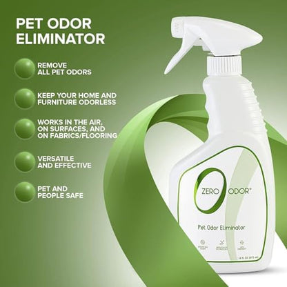 Zero Odor Pet Odor Eliminator, Air and Surface Odor Remover for Carpet, Furniture, and Pet Beds, Trigger Spray, 16 fl oz (Pack of 2) - Image 5