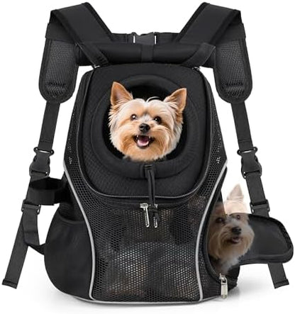 WOYYHO Pet Dog Carrier Backpack with Windows, Ventilated Small Dog Backpack by WOYYHO