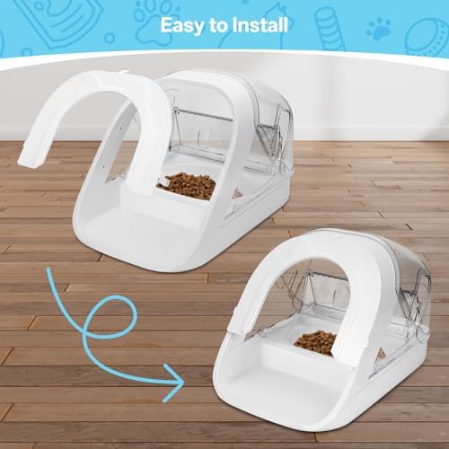 Front Cover for Automatic Micro Chip Pet Feeder, Prevent Pets Competing for Food in Multiple Pets Home, Avoid Food Stealing from Other Cats and Dogs, Precise Diet Control of Each Pet - Image 5