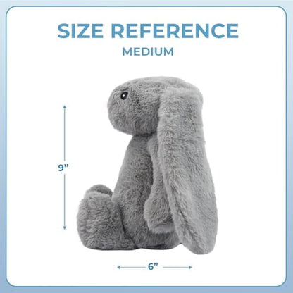 Best Pet Supplies Bunny Buddy Squeaky Plush Dog Toy - Gray - Image 4