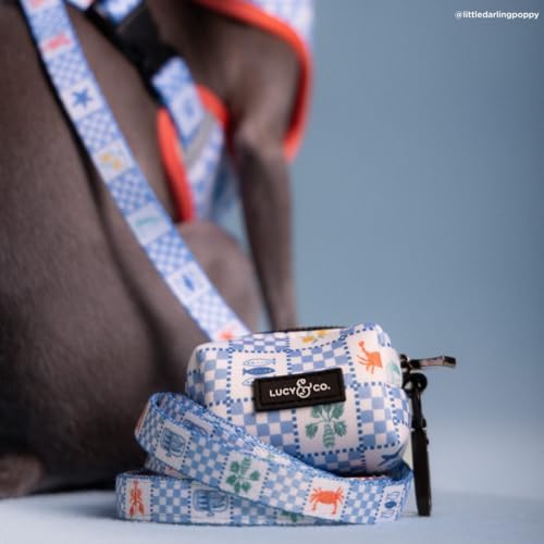 Lucy & Co. Sunny in Sicily Dog Poop Bag Holder and Dispenser, Clips to Leash, Water-Repellent Neoprene, Includes Refill Roll - Image 5