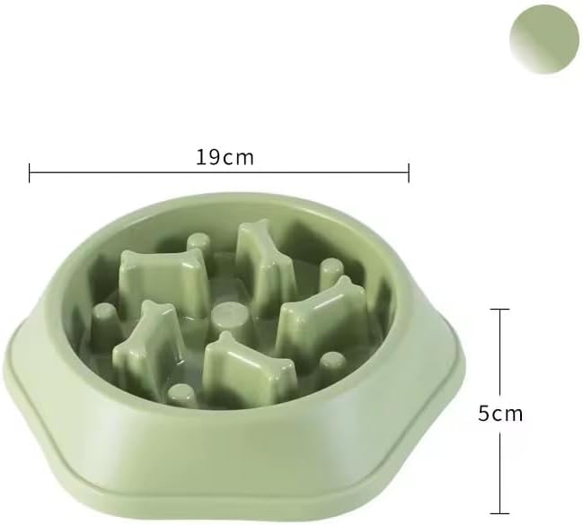Slow Feeder Anti Gulp Easy Digestion Feeder Bowl (Pink, Medium)