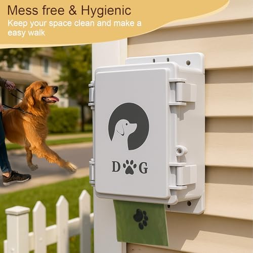 Wall Mounted Dog Poop Bag Dispenser - Heavy Duty Waterproof ABS Plastic Pet Waste Station, Indoor/Outdoor Holder for Yard, Patio, Garage & Lawn | Easy Access Design - Image 2