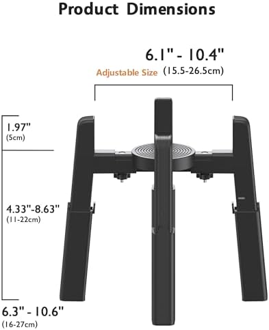 CZPET Dog Bowl Stand with Adjustable Height and Width [2 Pack, Stand Only] - Image 5