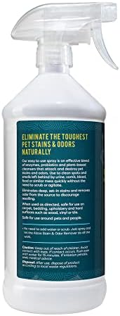 ALZOO Pet Stain & Odor Remover Spray for Dog & Cat Urine, Carpet, Furniture & Floors | Active Enzyme & Probiotic Formula | Citrus Vanilla Scent | Made in USA | 32 oz - Image 2