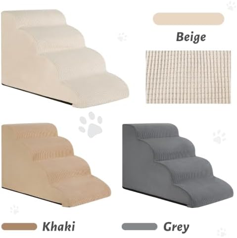 4-Step Dog Stairs Replacement Cover(for AODISMAN Pet Ramp Only),Beige - Image 2