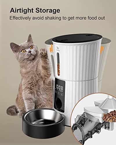 Petory WiFi Automatic Cat Feeder - 4L Dry Food Dispenser for Cats and Dogs - Image 4