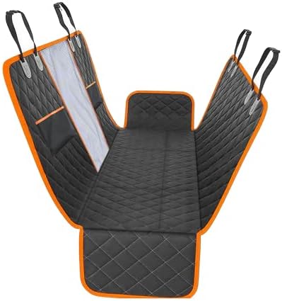 Smouatou Dog Car Seat Cover for Back Seat, Sturdy Backseat Extender for Dogs,New Scratch Resistant, Anti Slip Portable Dog Hammock,Suitable for Cars and SUVs,Car Travel Pet Bed,Hard Bottom (L) by Unknown