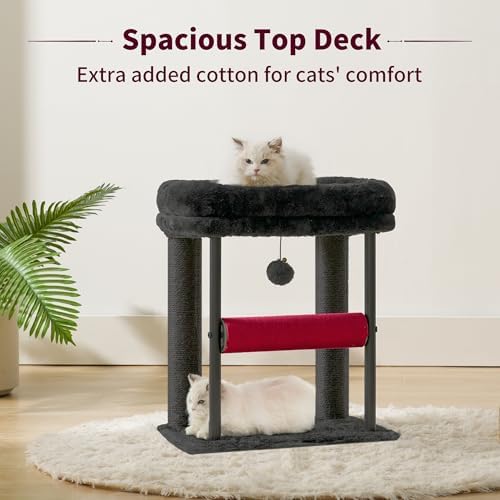 Hey-brother Cat Tree, Sturdy Tower with Sisal-Wrapped Columns, MPJ010SBR - Image 4