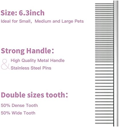 Firm Pet Grooming Kit: 25mm Extra Long Pin Brush for Goldendoodles, Wire Deshedding Brush, Removes Loose Hair & Undercoat (Pink) - Image 6