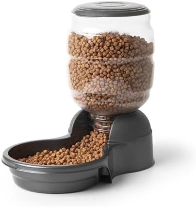Petmate Replendish Gravity Feeder, 5 lb, Blue, Made in USA by Petmate