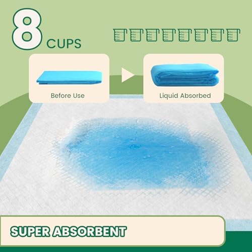 IMMCUTE Heavy Duty Puppy Pads 50 Count, 30"x28" Extra Large Dog Pee Pads – 7-Layer Thick & Tear-Resistant, Super Absorbent, Leakproof, Quick-Dry, Disposable Training Pads for Dogs & Cats - Image 4