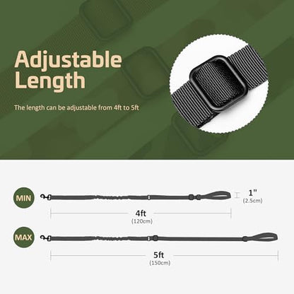 Forestpaw Tactical Dog Leash for Large Dogs, Black, 4-5FT - Image 7