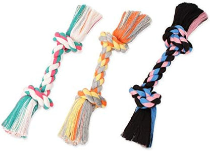 Mammoth Pet Products Flossy Chews Cottonblend Color Rope e, Large, 14-Inch, MultiColored - Image 5