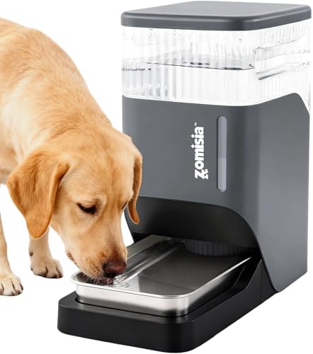 ZOMISIA 2.1 Gallon Gravity Dog Water Dispenser with Stainless Steel Bowl by Zomisia