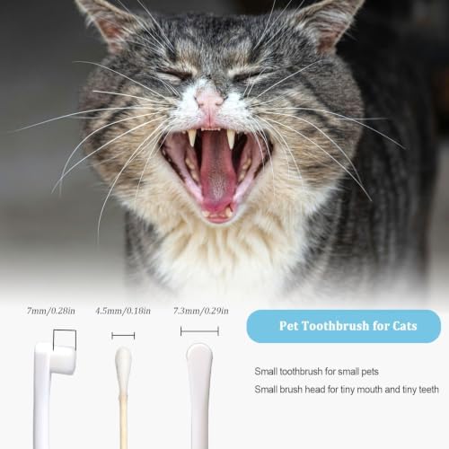 JGocot Small Dog Toothbrush,|Micro Brush Head|Nano Bristle|Soft Pet Toothbrush for Sensitive Gum&Teeth, Dog Teeth Cleaning Kit for Puppy, Kitten, Cats&Miniature Toy Size Dogs - Image 4