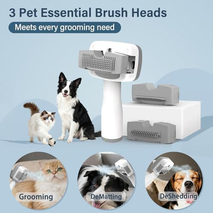 Cat Steam Brush, 5-in-1 Self-Cleaning Spray Deshedding Tool, with Shampoo - Image 2
