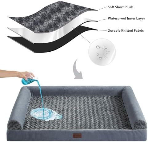 BFPETHOME Orthopedic Washable Large Dog Bed for Senior Dog Comfy Sleep - Image 5