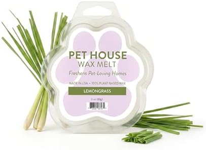 Lemongrass Spring and Summer Wax Melts Plant-Based Wax, Pet House by OneFurAll