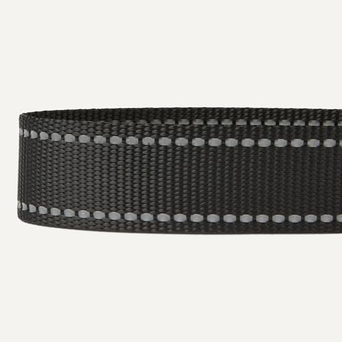Amazon Basics Reflective Polyester Dog Collar, Adjustable Length 21"-37", 1.4" W, Quick-Release Buckle for Easy On/Off, Extra Large, Black - Image 4