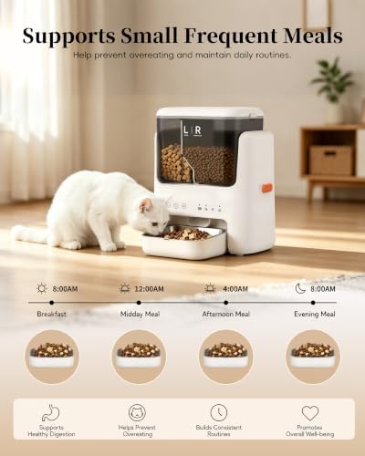 Automatic Cat Feeder, Dual Hopper for Meals & Treats, App Control - Image 6