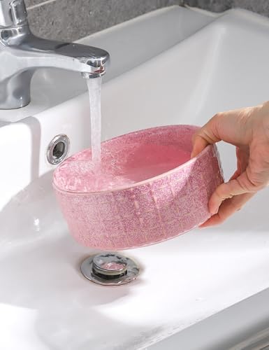 Ceramic Dog Bowls, 6.5inch Dog Food Bowls Water Bowl Dishes for Middle and Small Size Dogs, Pet Plates for Food, Pink - Image 5