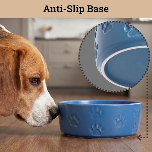 Ceramic Dog Bowl Set of 2 w/ Anti-Skid Base 6.5"W x 2.5"H, 3.8 Cup Capacity - Image 4