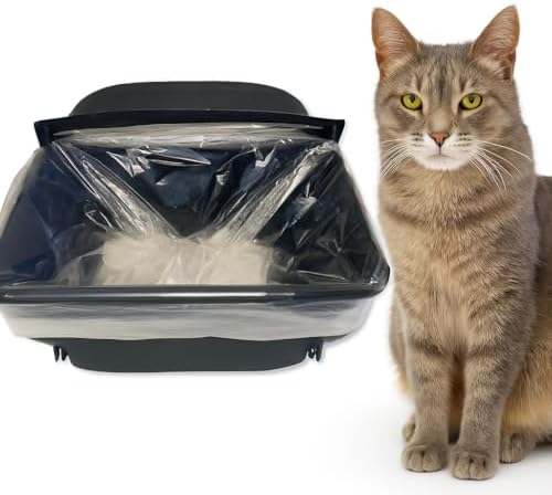 100-Pack Waste Drawer Liners for Litter-Box-Robot 4 & 3 12 Micron Extra-Thick HDPE, Custom Fit to Prevent Sensor Errors Heavy-Duty Leak-Proof, Compatible with Automatic Litter Boxes by SuppleHome