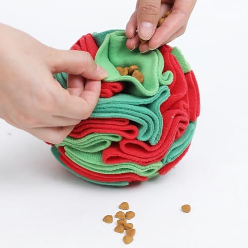 Ablechien Snuffle Ball for Dogs - Interactive Dogs Toys to Keep Them Busy, Dog Puzzle Toy, Christmas Dog Toys Gifts for Small, Medium Pet Daily Companionship, Training Reward Gift - Image 2