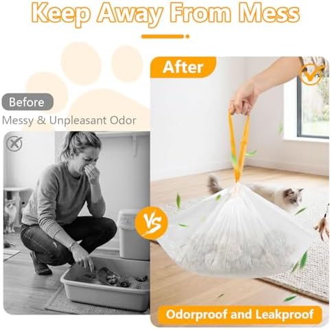 Litter Box Bags for PetPiv.o AutoScooper 11/12, 25.19x11.8in, 100 Count - Image 3