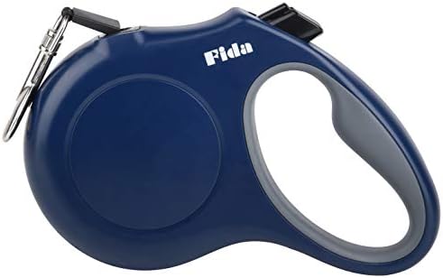 Fida Retractable Dog Leash, 16ft Heavy Duty Pet Walking Leash for Small Dog or Cat up to 26 lbs, Tangle Free. One-Hand Brake (Small,Navy Blue) by Fida