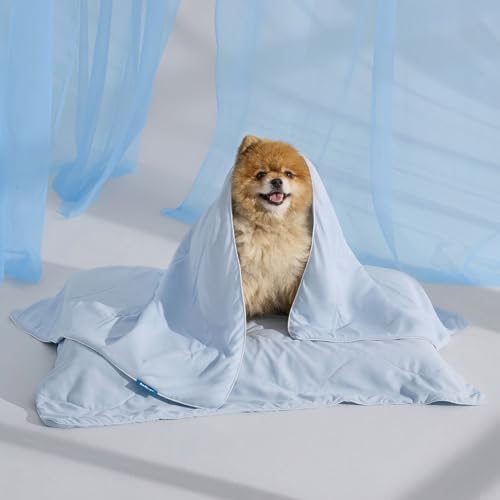 Bedsure Breathable Lightweight Cooling Blanket for Small Dogs, Q-MAX>0.4 by BEDSURE