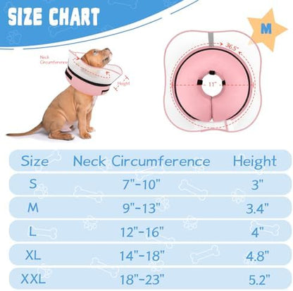 Elevated Inflatable Dog Cone Collar Alternative After Surgery, Dog Donut Collar, Soft Pet Cone to Stop Licking for Small Medium Large Dogs - Image 6