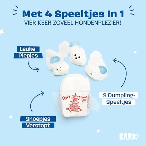 BarkBox Andi's Dumplings 4-in-1 Interactive Plush Dog Toy - Image 2