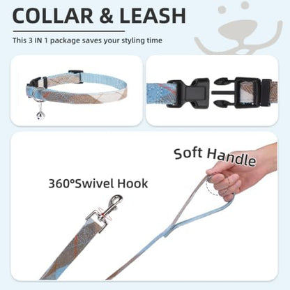 PUPTECK Dog Harness, Collar and Leash Set No Pull for Small Medium Sized - Image 4