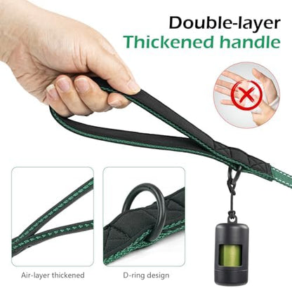 Reflective Double Handle Dog Leash for Large Medium Small Dogs (DG, L) - Image 4