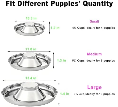 Stainless Steel Multi-Pet Feeding Bowl for Small Medium Large Dogs & Cats - Image 3
