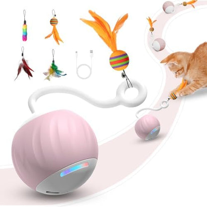 Upgraded 2.36 Inch Large Cat Toy With Touch&Voice Activation for Indoor Cat by AAAAMUSANG